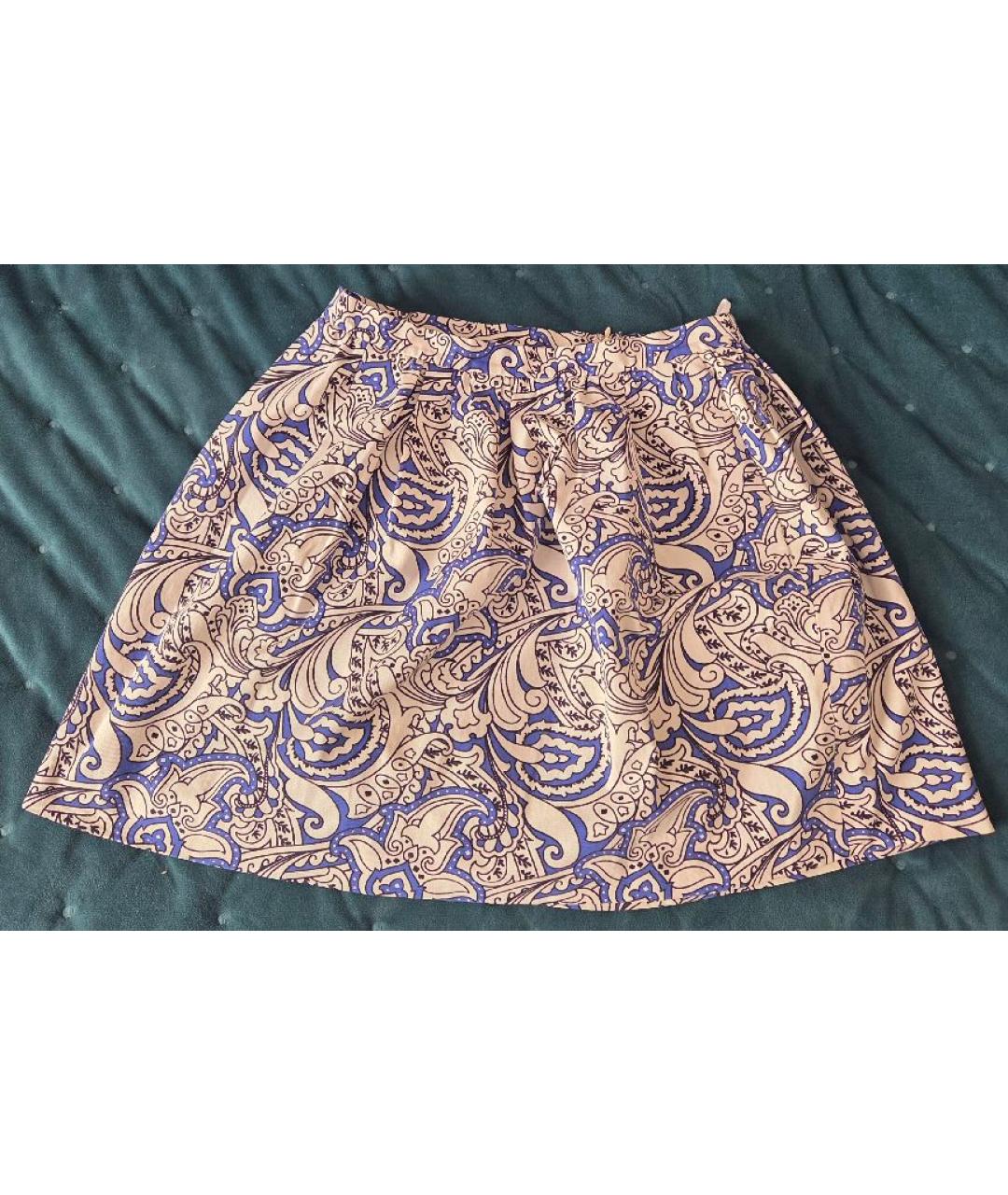 ETRO Белая хлопковая юбка мини, фото 6