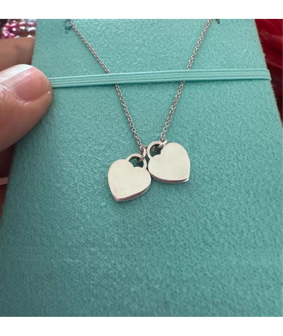 TIFFANY&CO Бирюзовая серебряная подвеска, фото 6