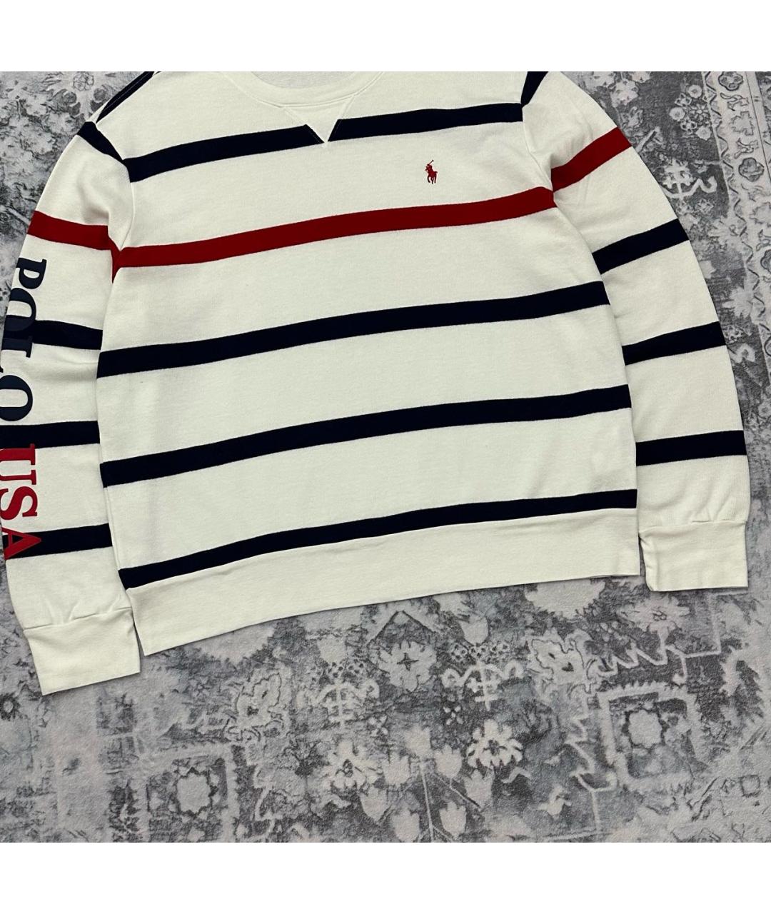 POLO RALPH LAUREN Белый хлопковый джемпер / свитер, фото 4