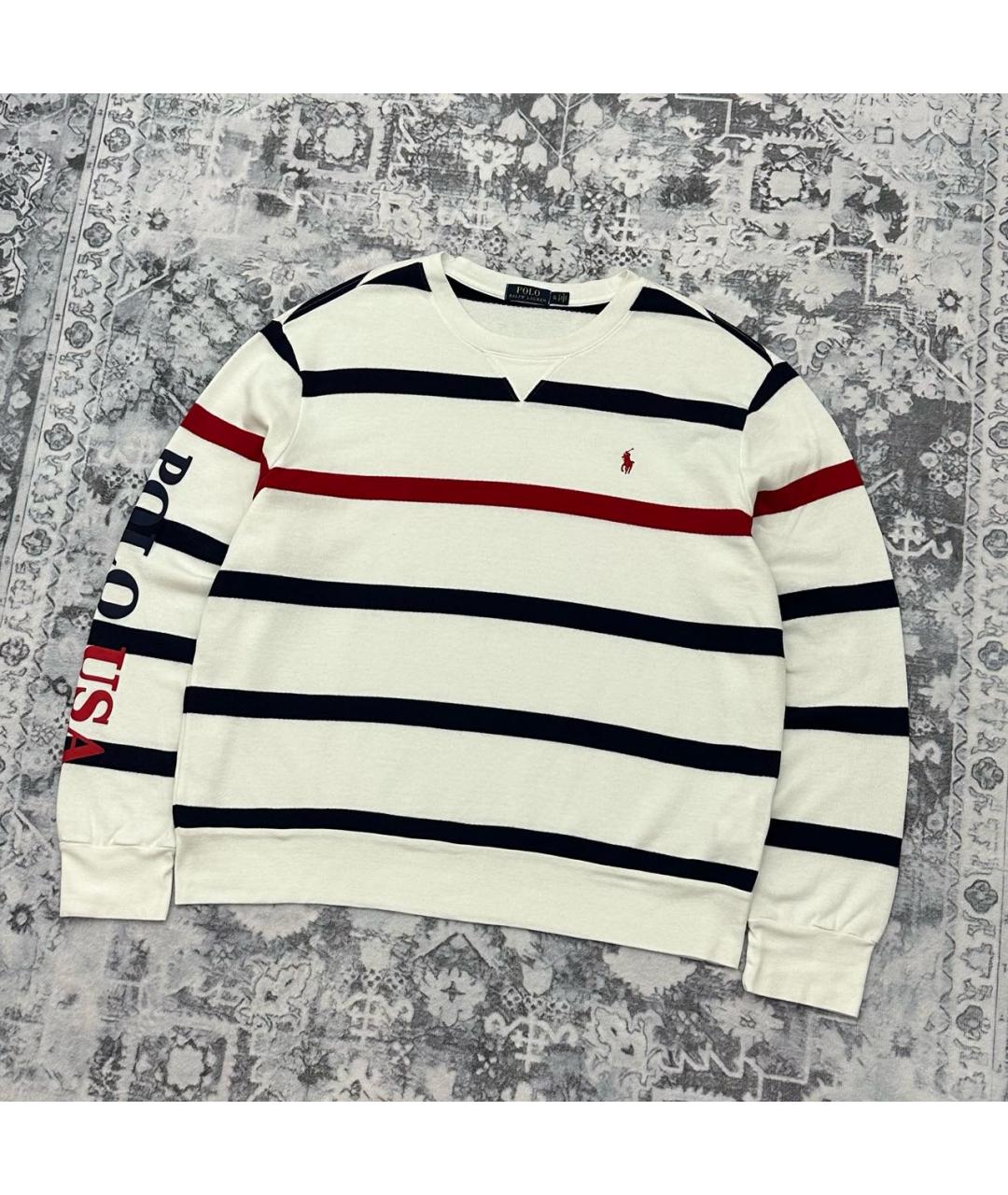 POLO RALPH LAUREN Белый хлопковый джемпер / свитер, фото 2