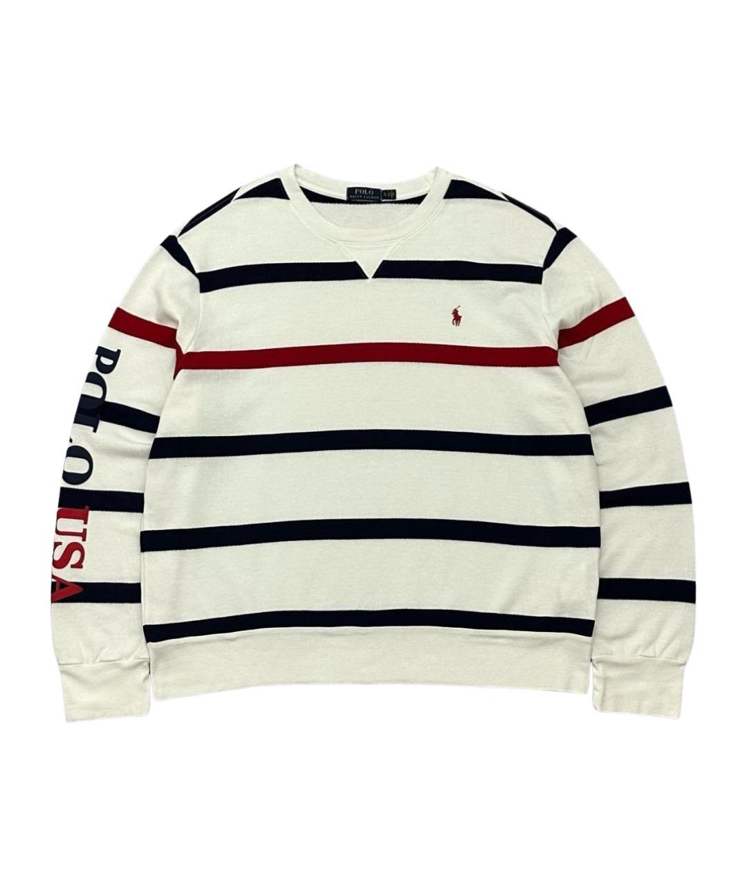 POLO RALPH LAUREN Белый хлопковый джемпер / свитер, фото 1