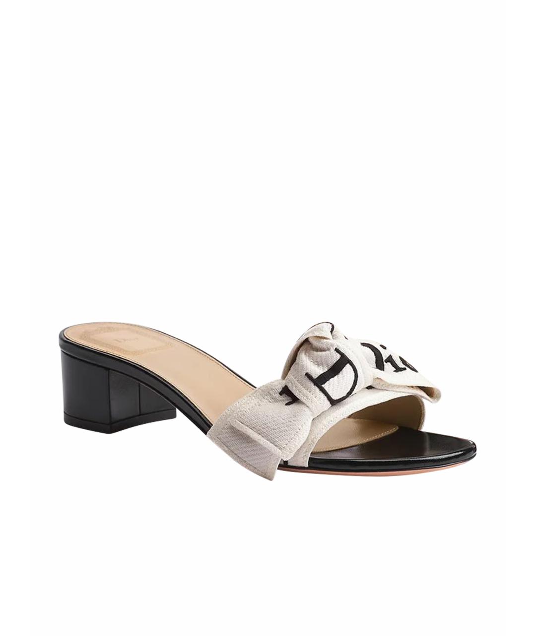 CHRISTIAN DIOR Черные мюли, фото 1