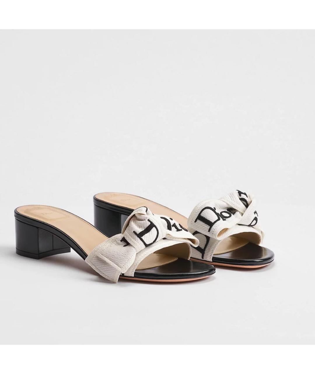 CHRISTIAN DIOR Черные мюли, фото 3