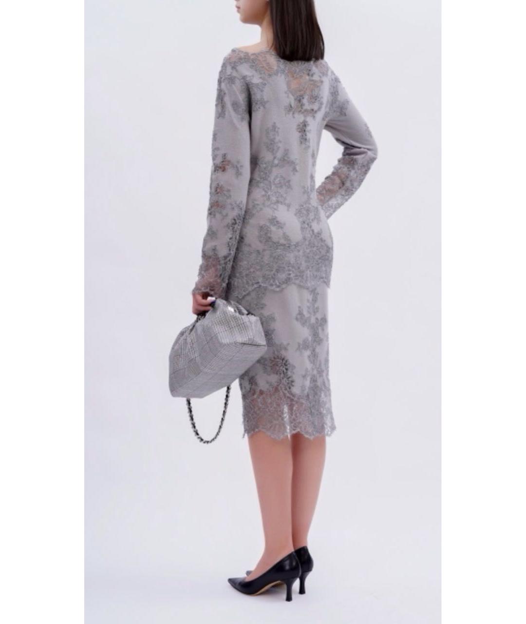 ERMANNO SCERVINO Серый шерстяной костюм с юбками, фото 4