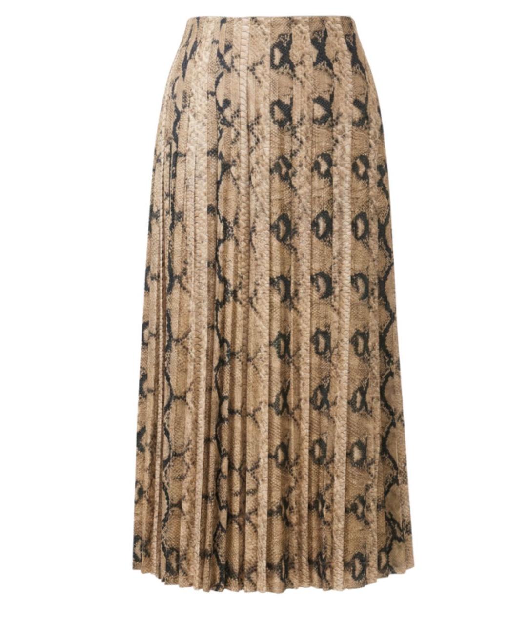 ERMANNO SCERVINO Бежевая вискозная юбка миди, фото 1