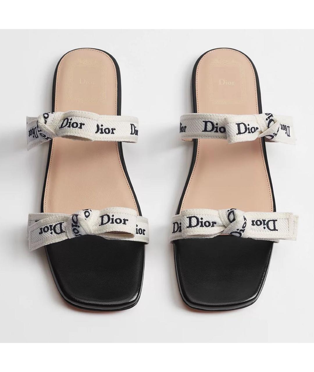 CHRISTIAN DIOR Черные сандалии, фото 3
