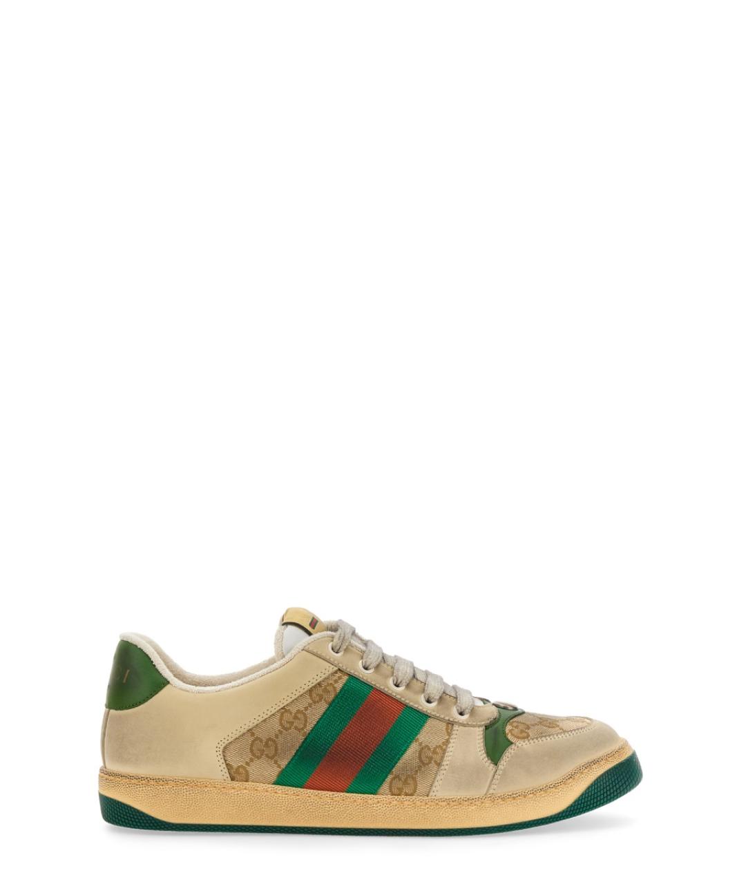 GUCCI Мульти текстильные низкие кроссовки / кеды, фото 1