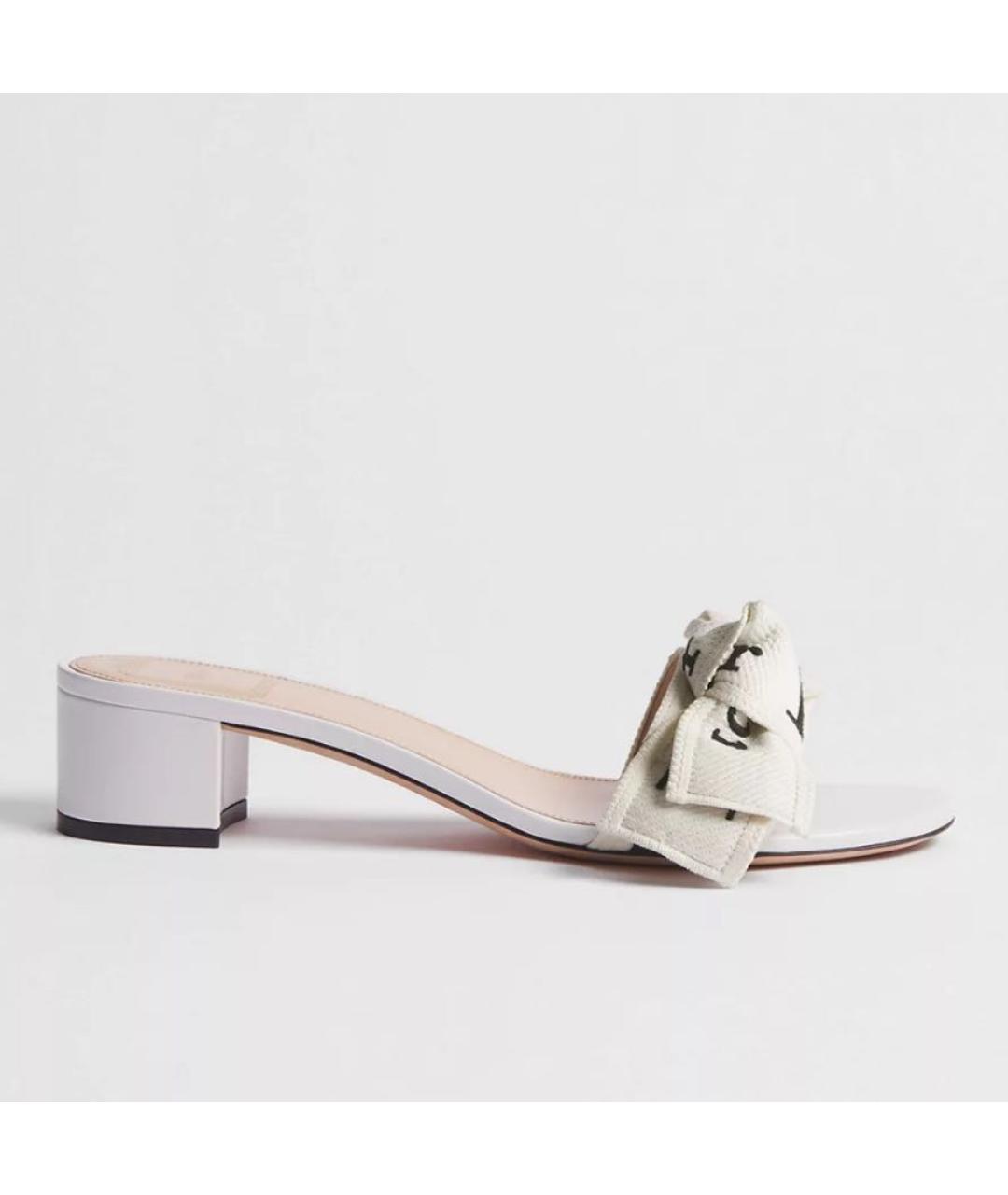 CHRISTIAN DIOR Белые мюли, фото 3
