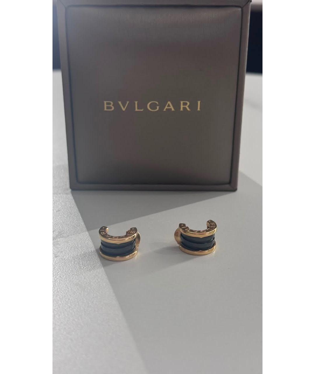 BVLGARI Золотые серьги из розового золота, фото 3