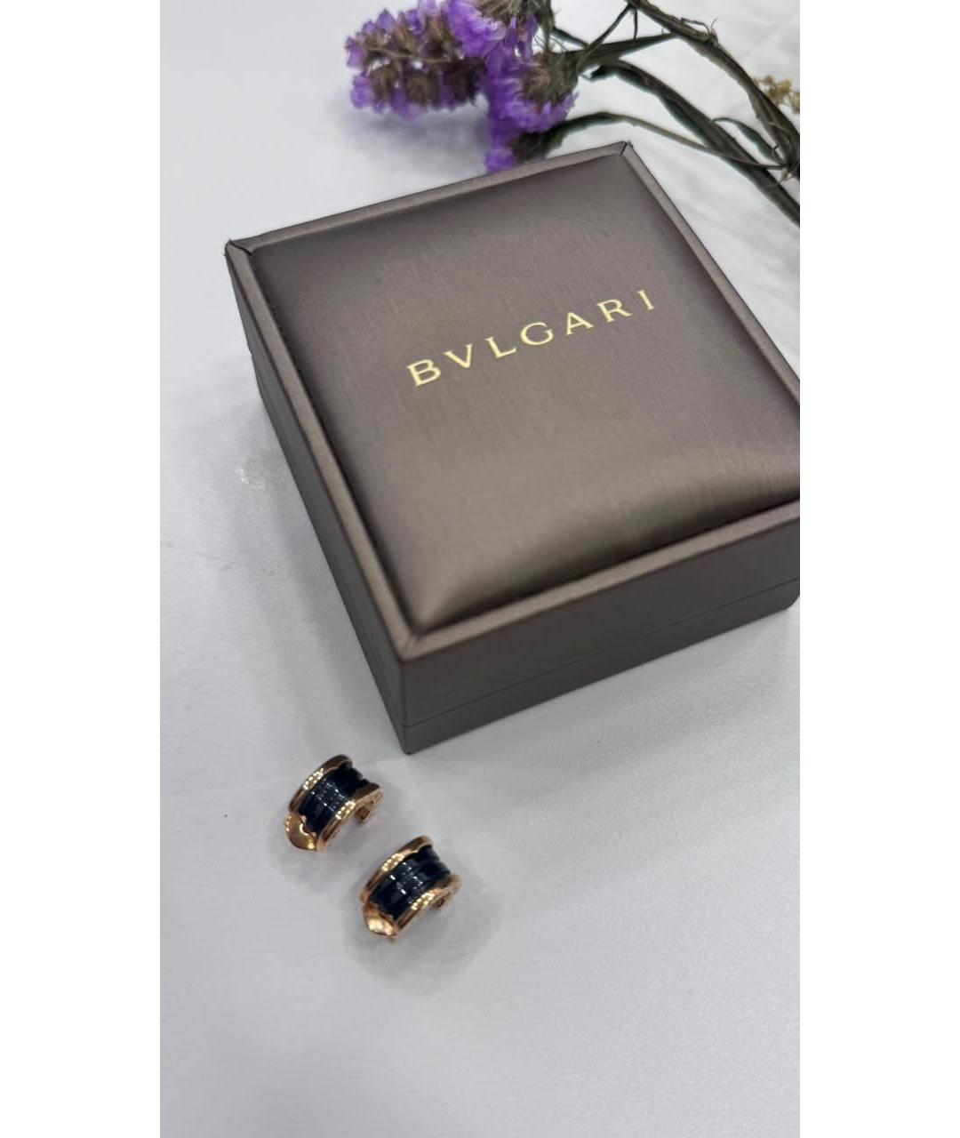 BVLGARI Золотые серьги из розового золота, фото 6
