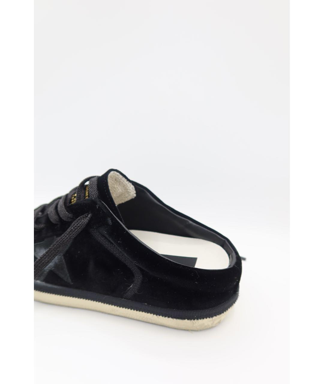 GOLDEN GOOSE DELUXE BRAND Черные замшевые сабо, фото 3