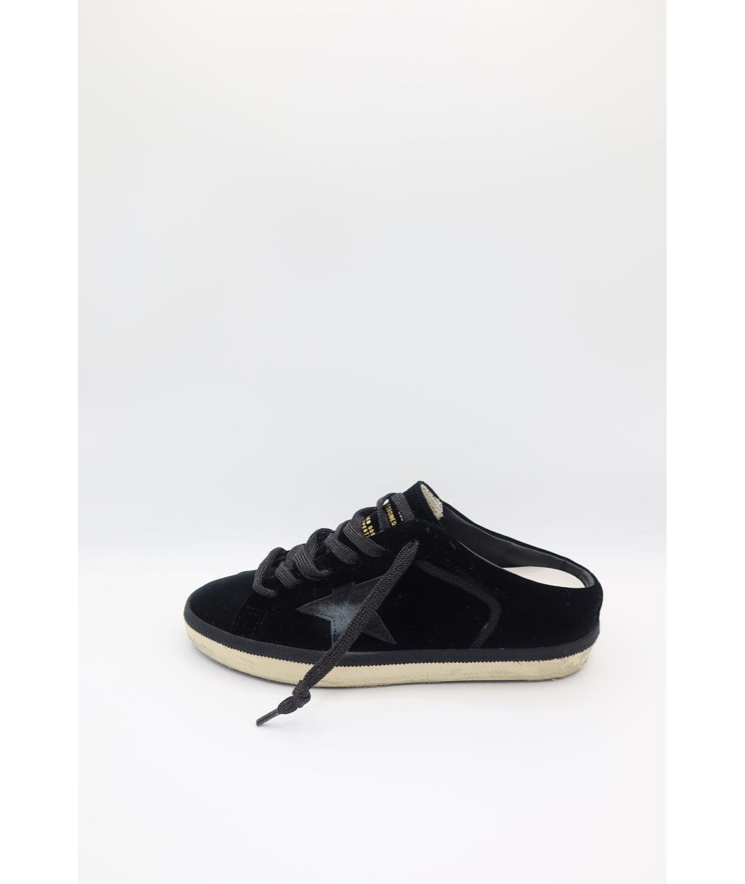 GOLDEN GOOSE DELUXE BRAND Черные замшевые сабо, фото 7
