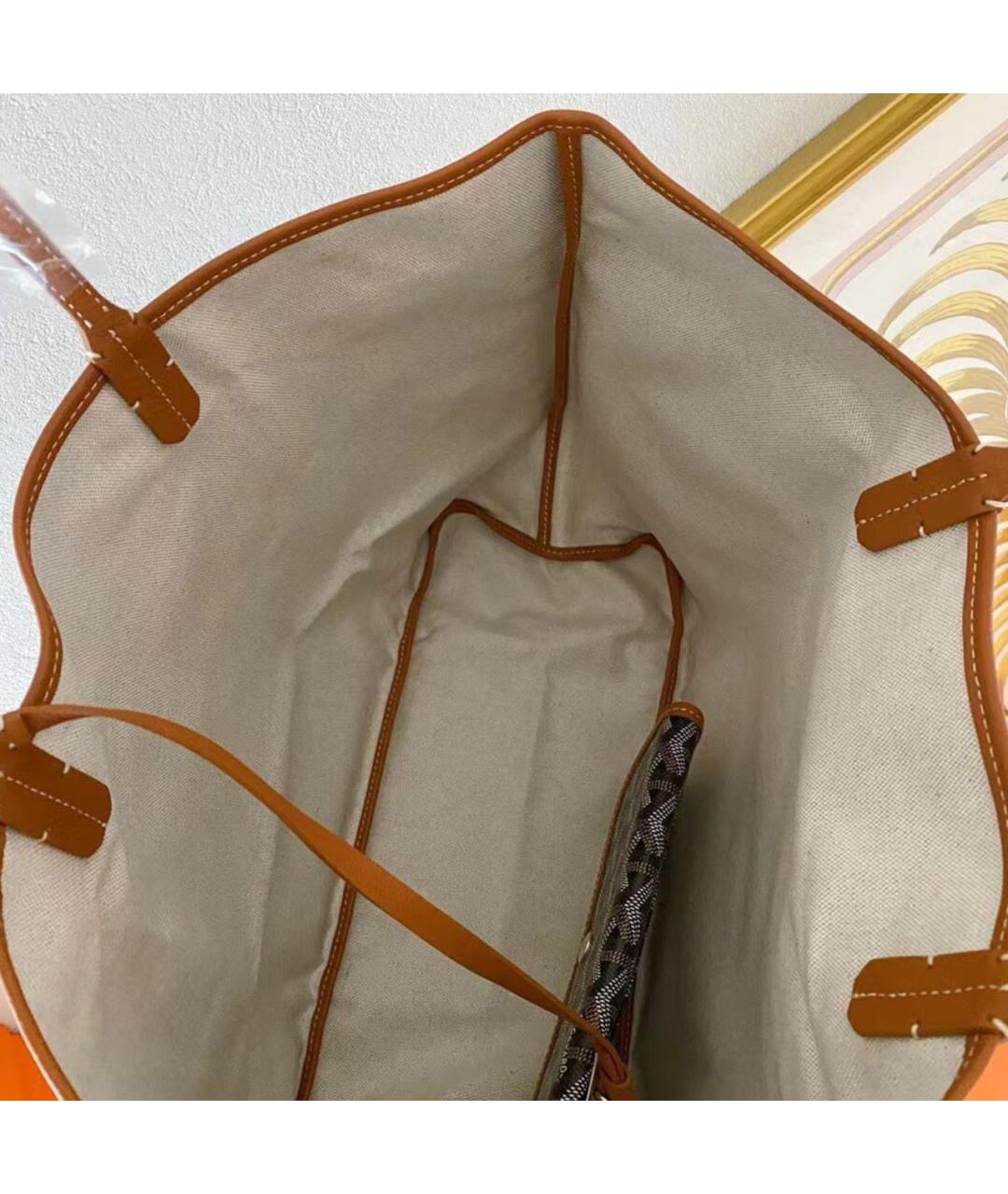 GOYARD Коричневая сумка тоут, фото 6