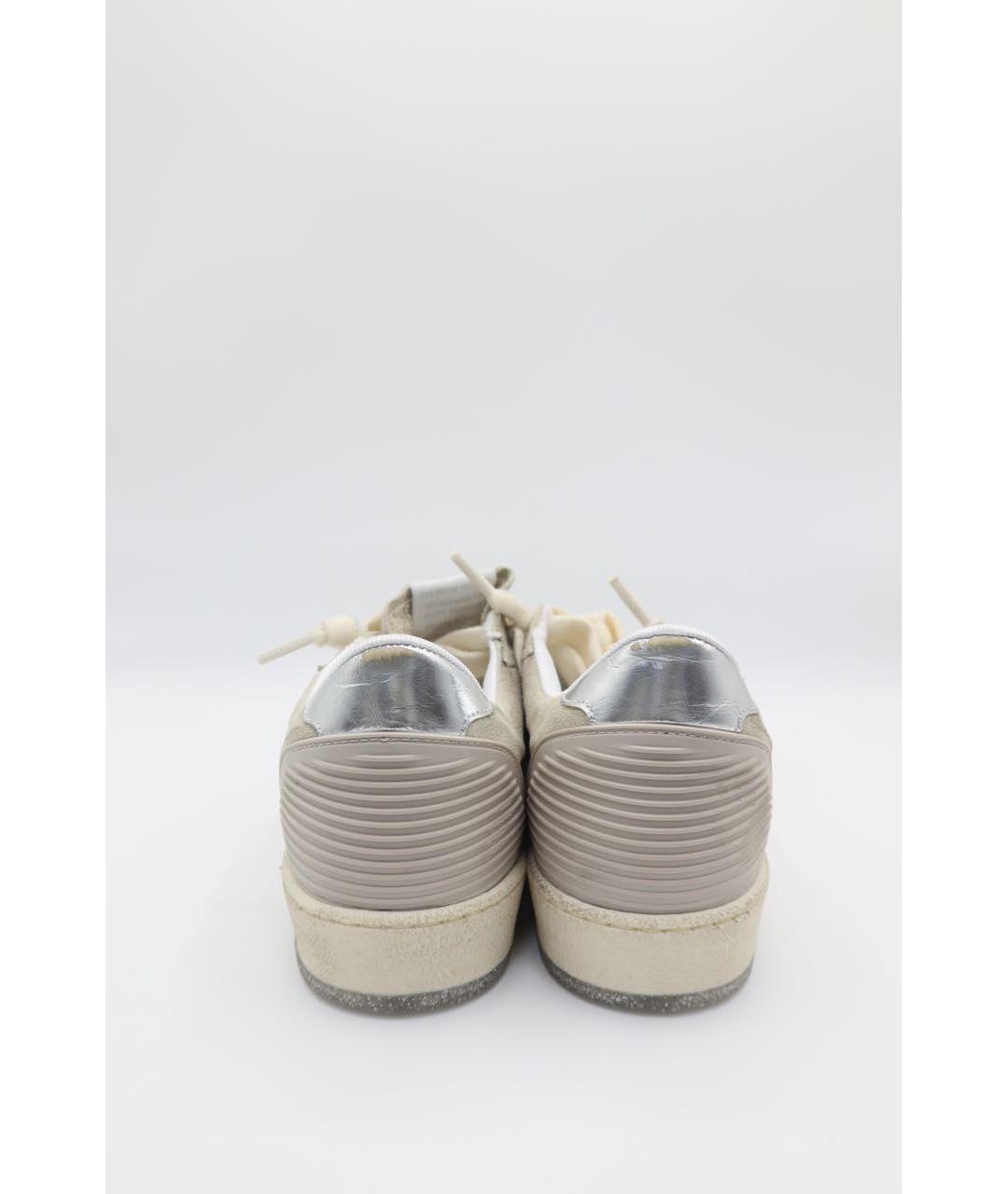GOLDEN GOOSE DELUXE BRAND Бежевые замшевые кеды, фото 5