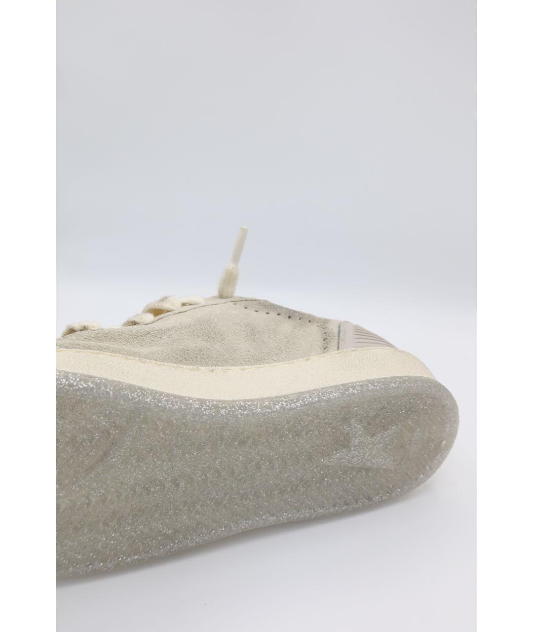 GOLDEN GOOSE DELUXE BRAND Бежевые замшевые кеды, фото 8