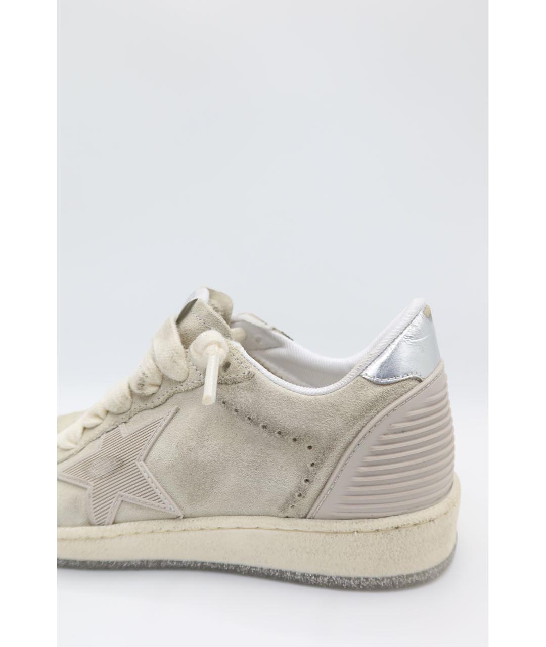 GOLDEN GOOSE DELUXE BRAND Бежевые замшевые кеды, фото 3