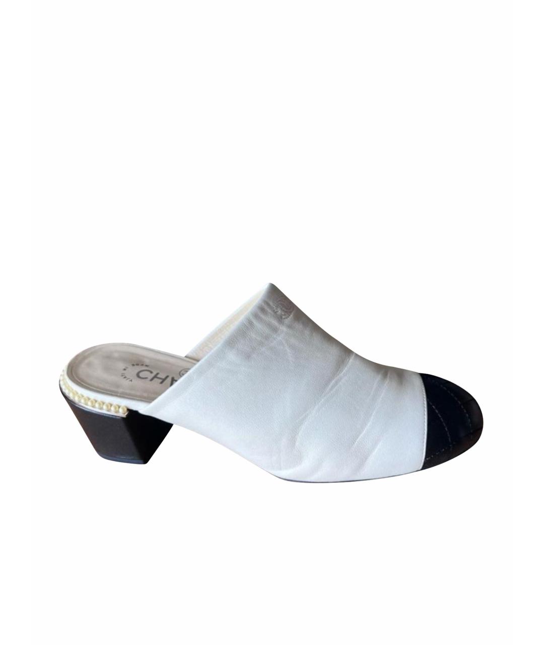 CHANEL Кожаные мюли, фото 1