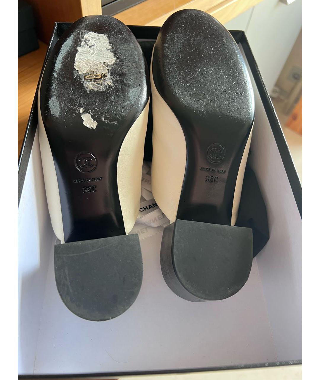 CHANEL Кожаные мюли, фото 6