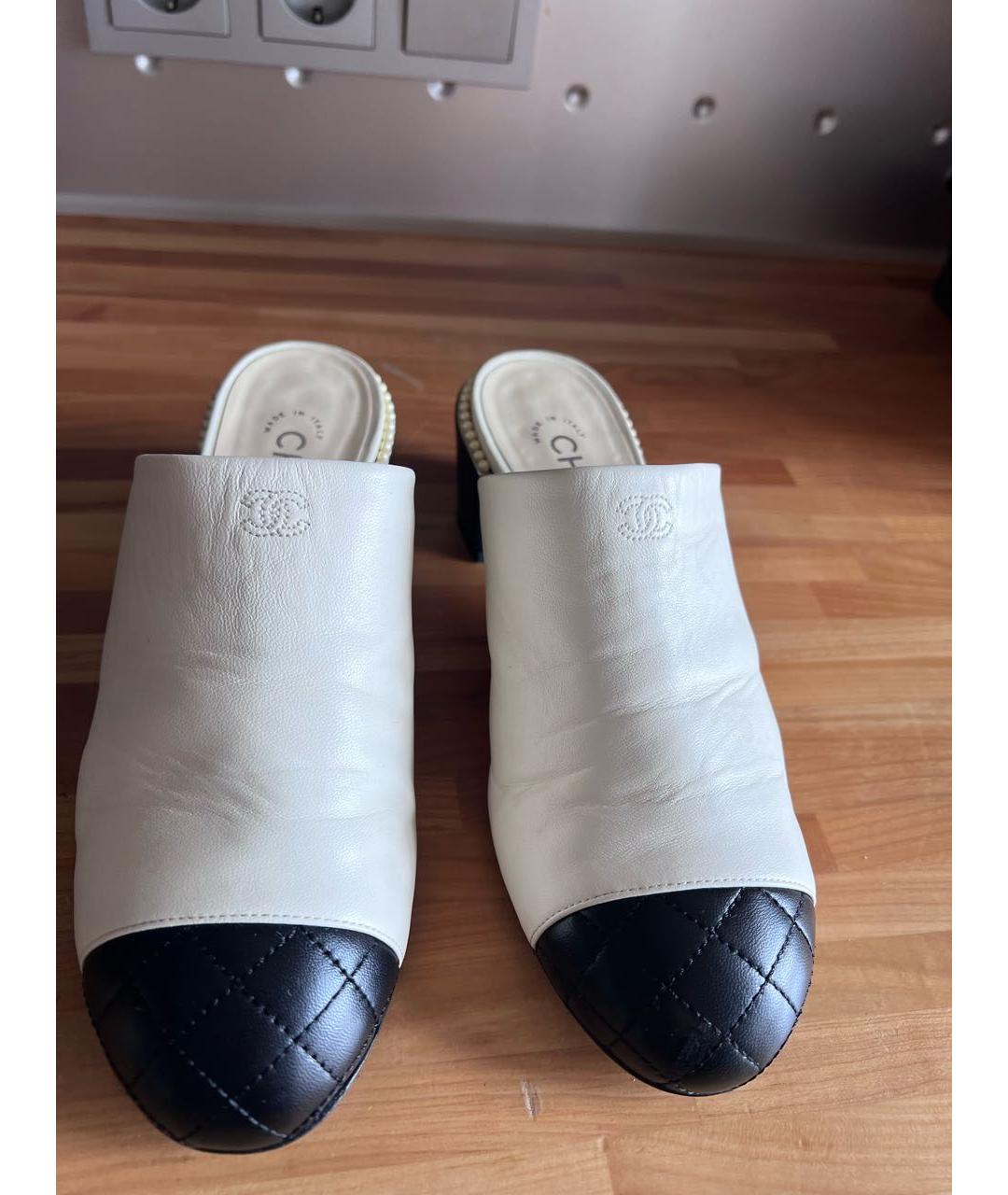 CHANEL Кожаные мюли, фото 2