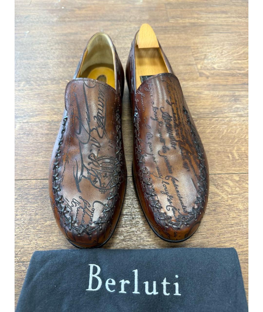 BERLUTI Коричневые кожаные туфли, фото 2