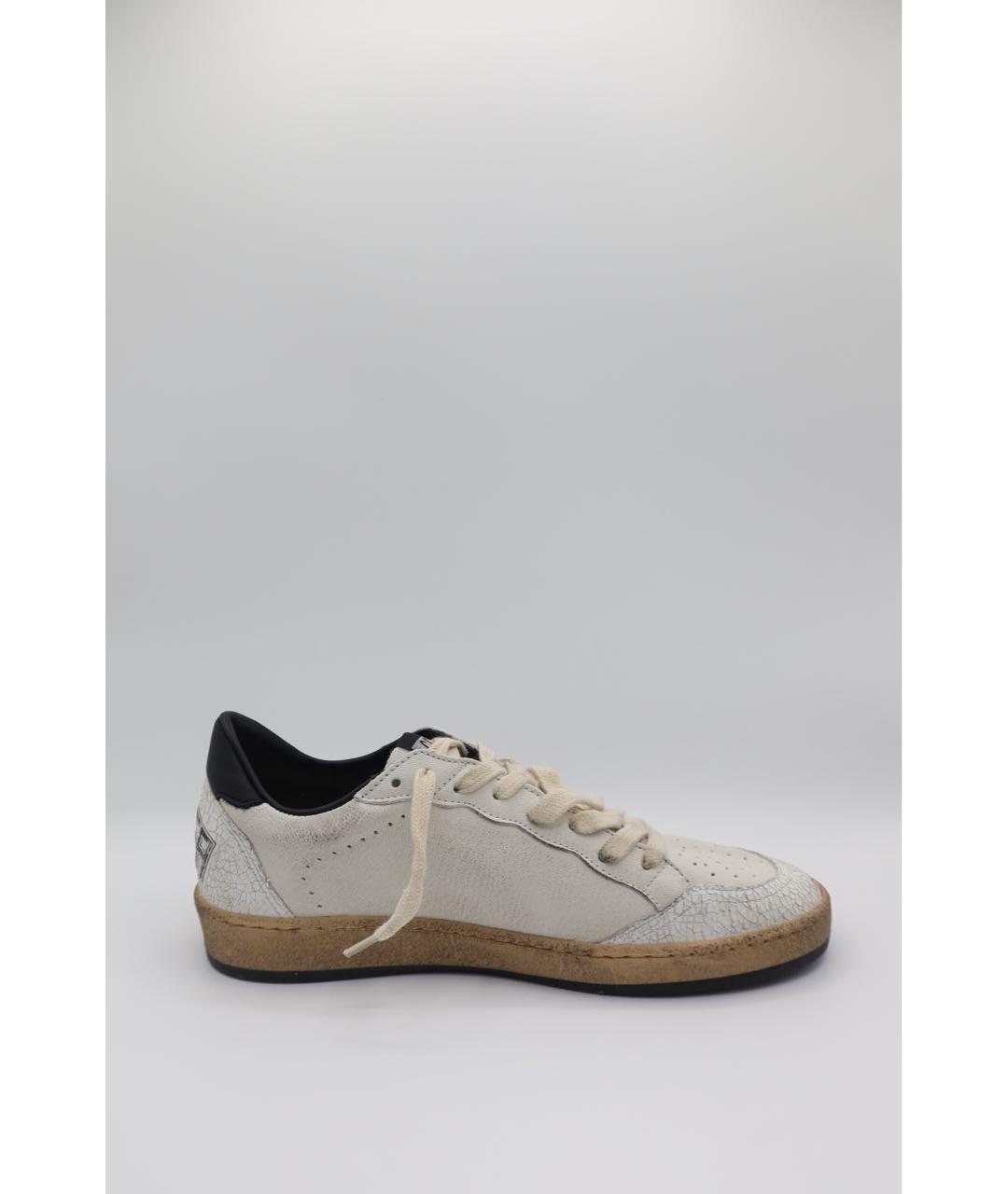 GOLDEN GOOSE DELUXE BRAND Белые кожаные низкие кроссовки / кеды, фото 4