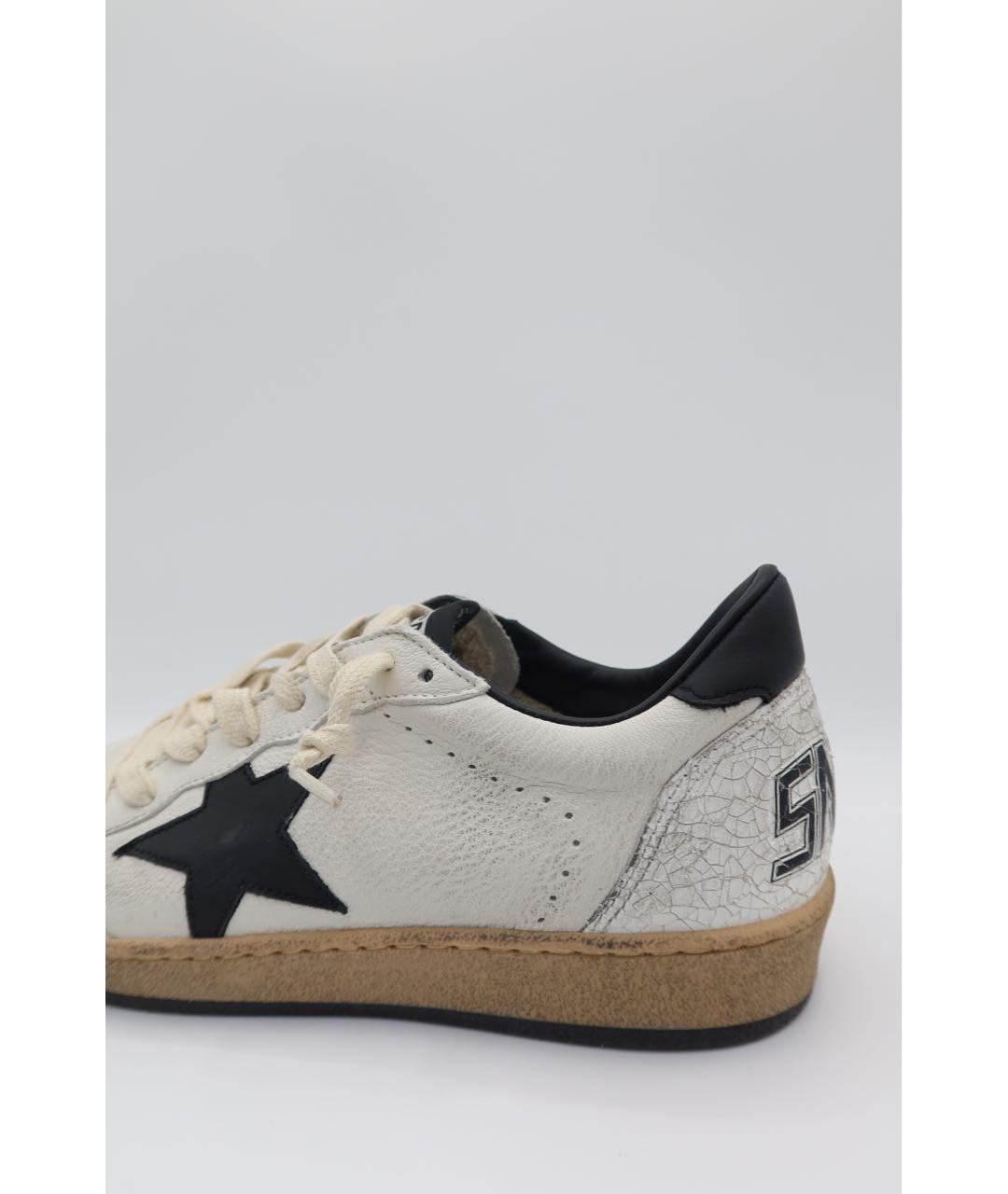 GOLDEN GOOSE DELUXE BRAND Белые кожаные низкие кроссовки / кеды, фото 3