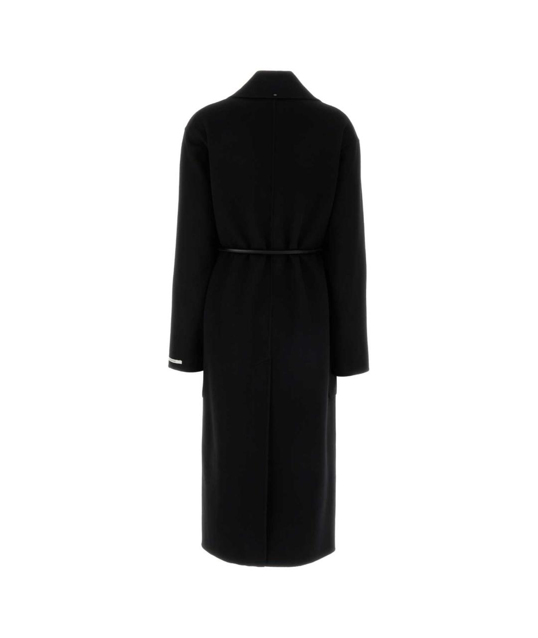 SPORTMAX Черное шерстяное пальто, фото 2