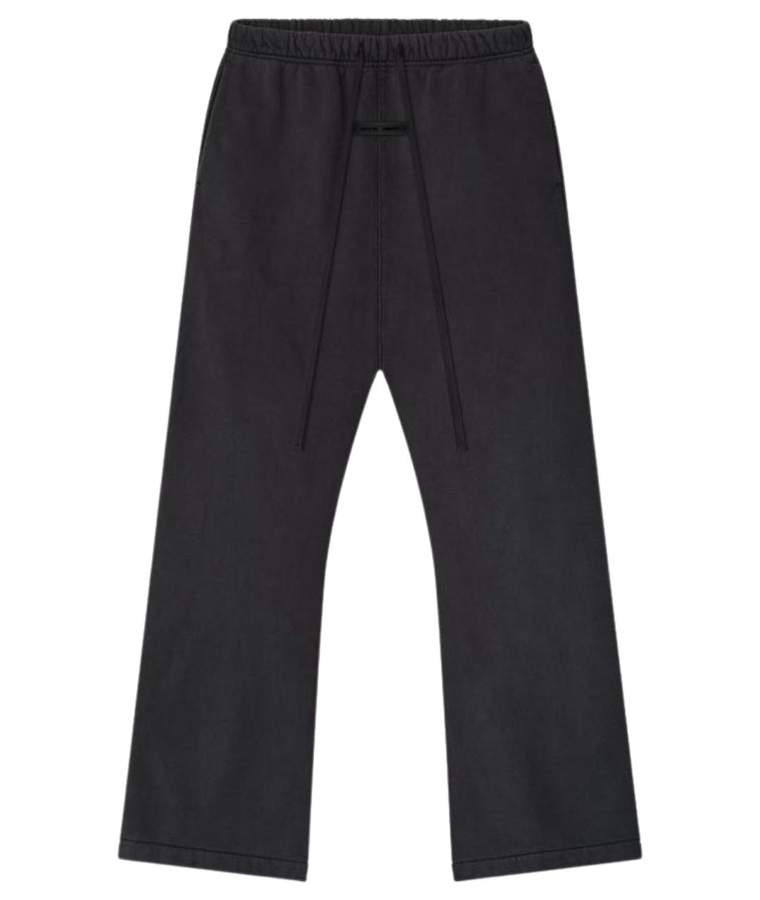 FEAR OF GOD ESSENTIALS Антрацитовые хлопковые прямые брюки, фото 1