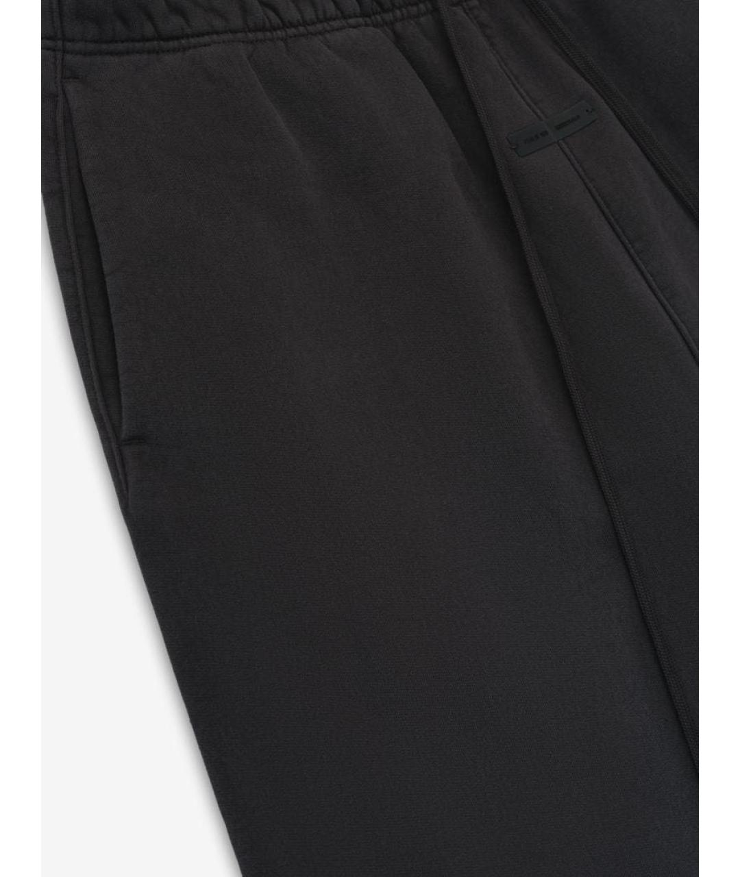 FEAR OF GOD ESSENTIALS Антрацитовые хлопковые прямые брюки, фото 3