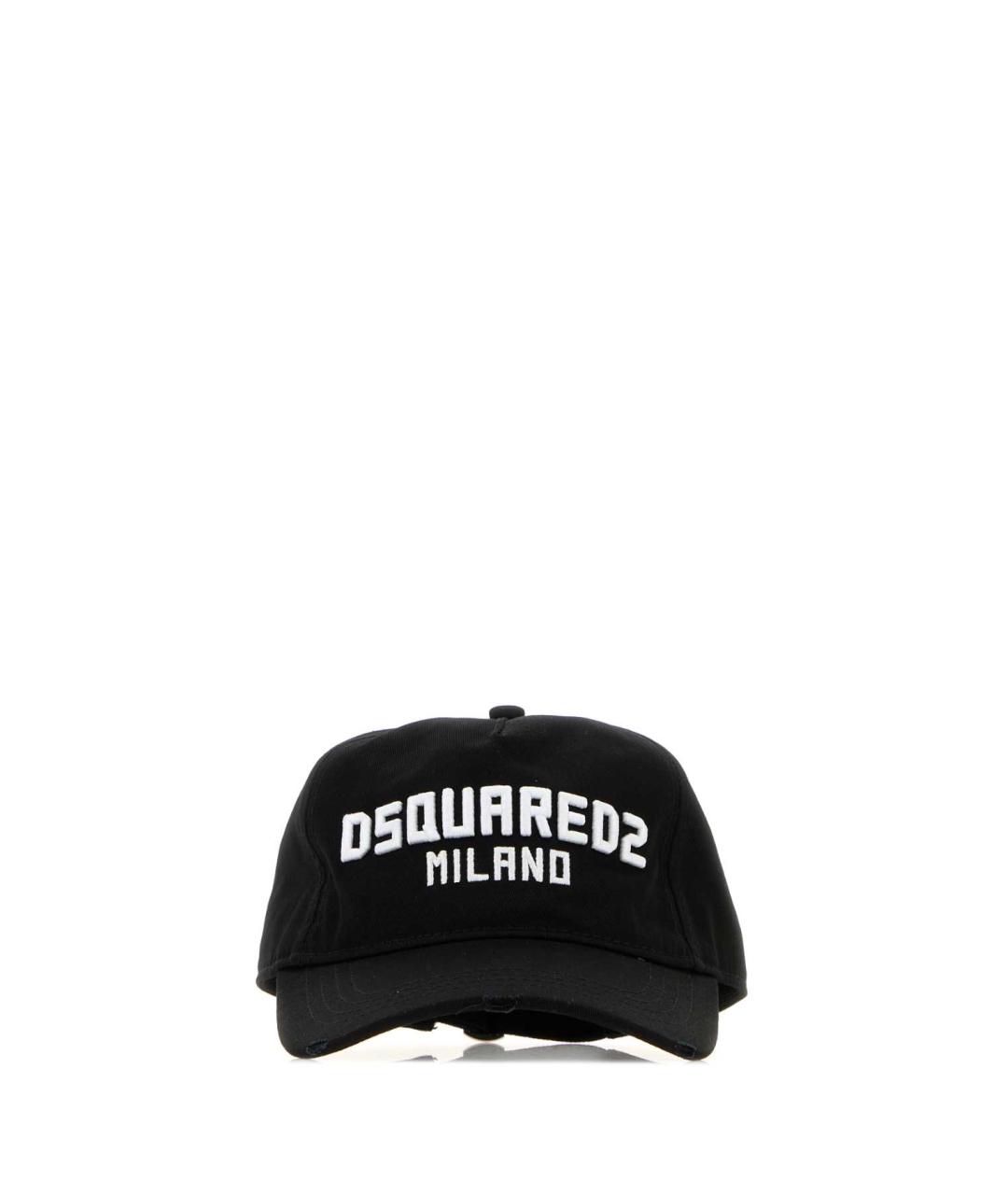 DSQUARED2 Черная хлопковая кепка/бейсболка, фото 1