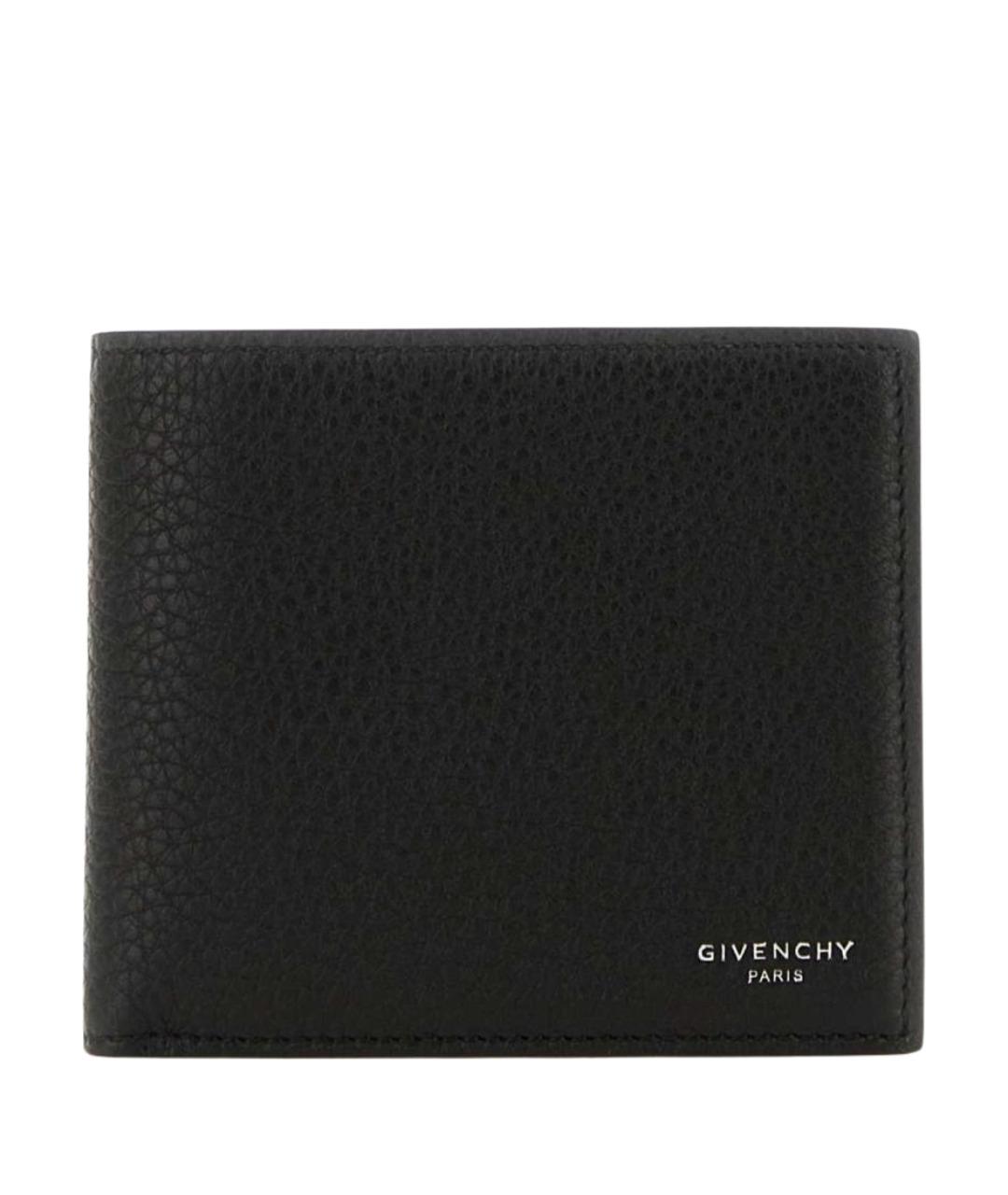 GIVENCHY Черный кожаный кошелек, фото 1