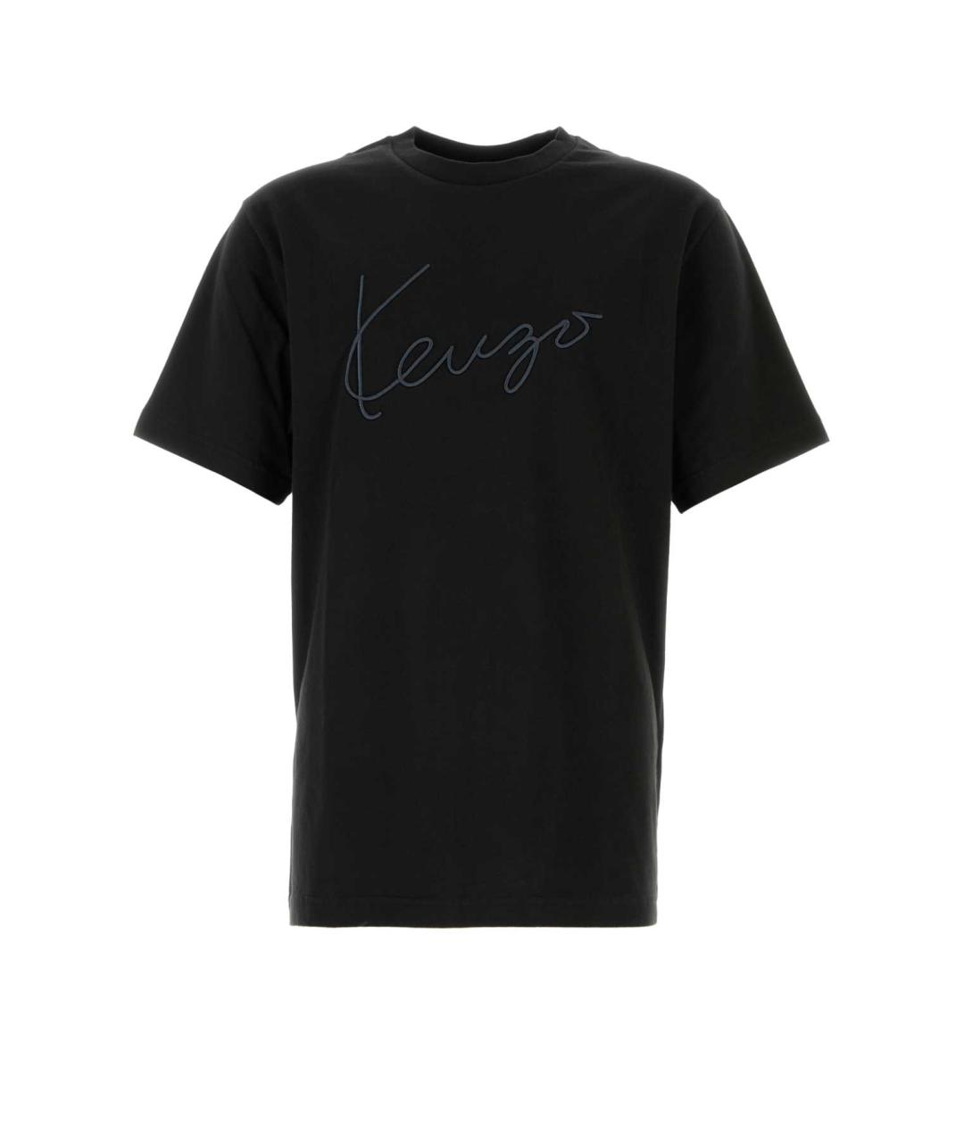 KENZO Черная хлопковая футболка, фото 1