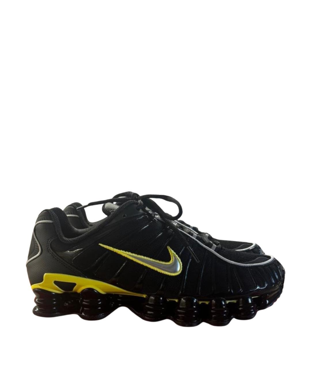 NIKE Черные синтетические низкие кроссовки / кеды, фото 1