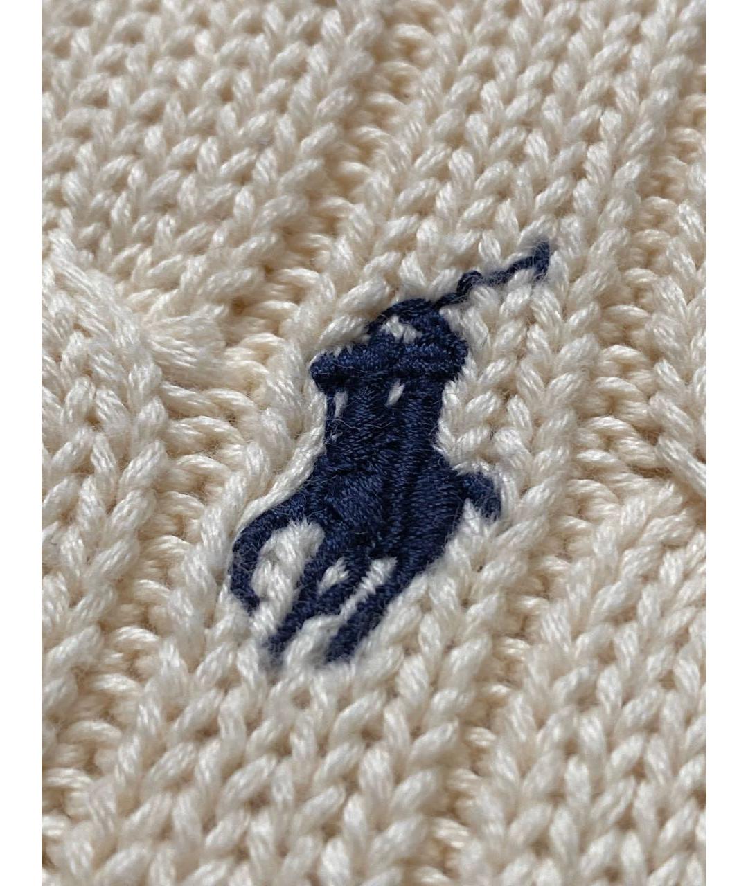 POLO RALPH LAUREN Бежевый хлопковый джемпер / свитер, фото 6