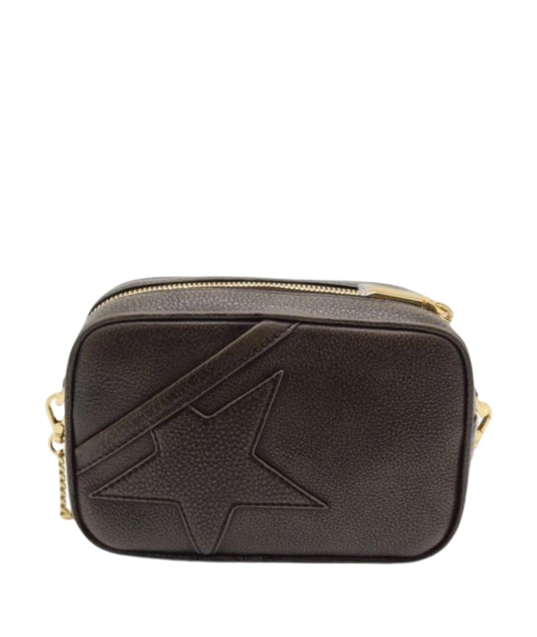 GOLDEN GOOSE DELUXE BRAND Коричневая кожаная сумка через плечо, фото 1