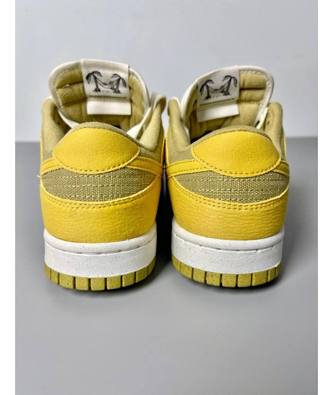 NIKE Желтые кожаные кроссовки, фото 4