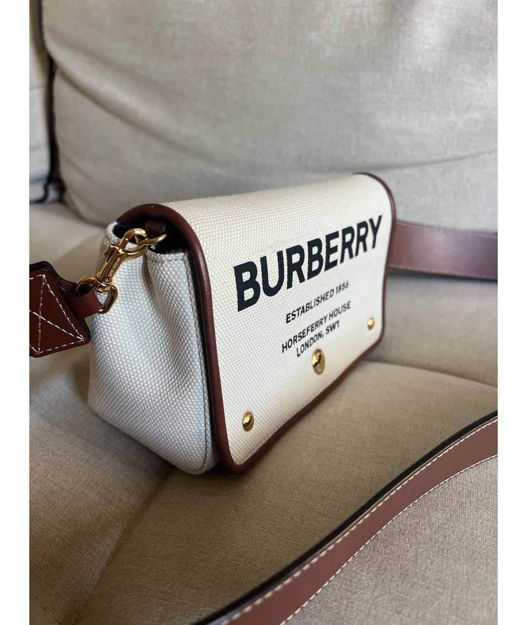 BURBERRY Бежевая сумка через плечо, фото 2
