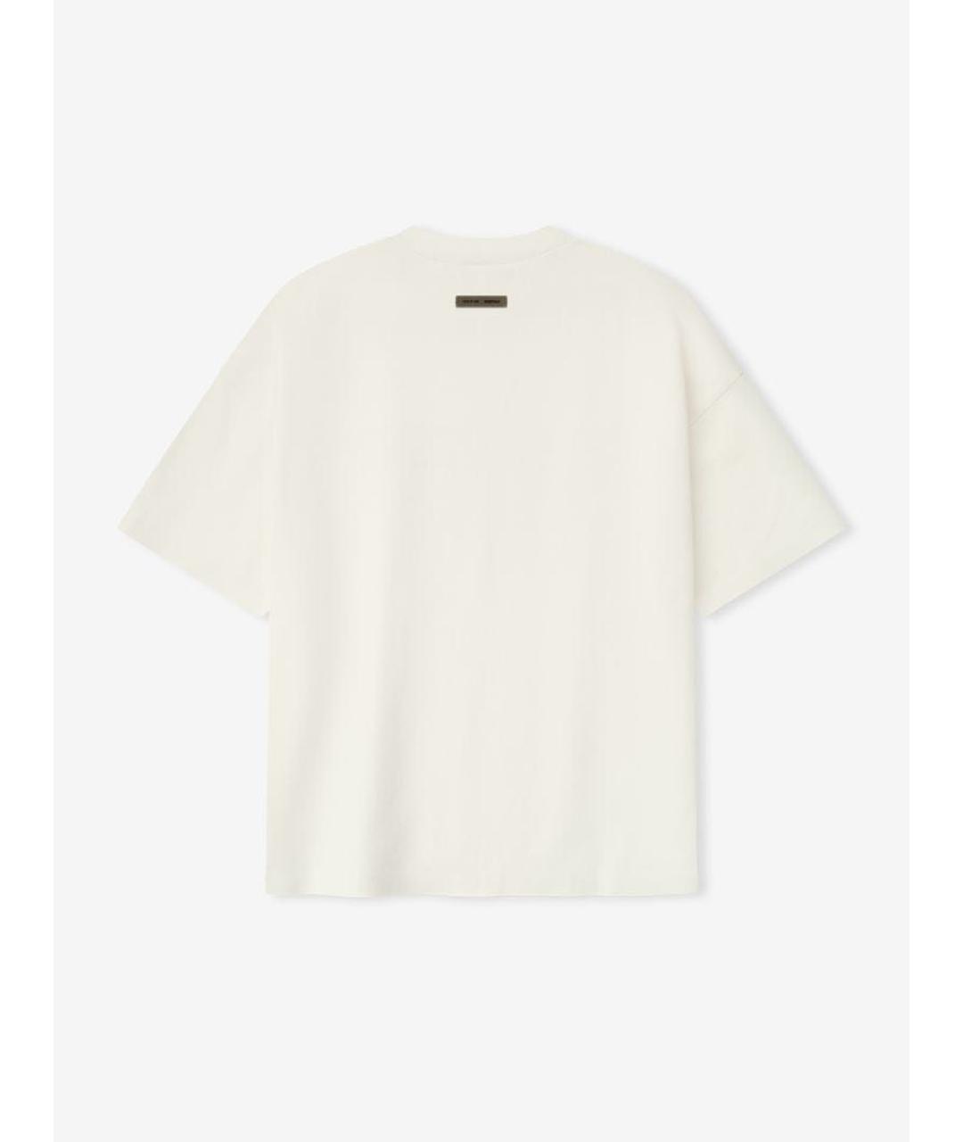 FEAR OF GOD ESSENTIALS Белая хлопковая футболка, фото 2