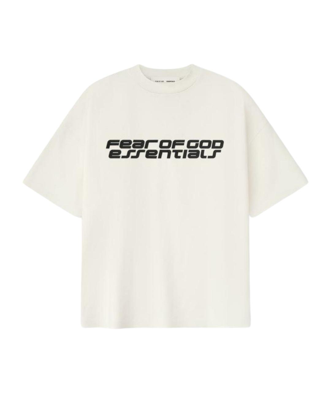FEAR OF GOD ESSENTIALS Белая хлопковая футболка, фото 1