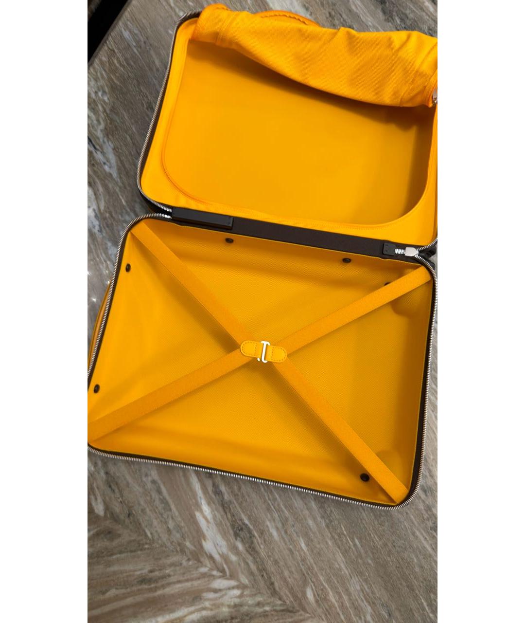 LOUIS VUITTON Коричневый чемодан, фото 4