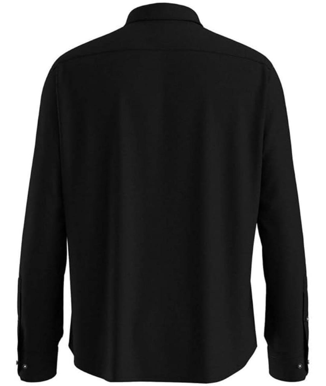HUGO BOSS Черная хлопковая классическая рубашка, фото 2