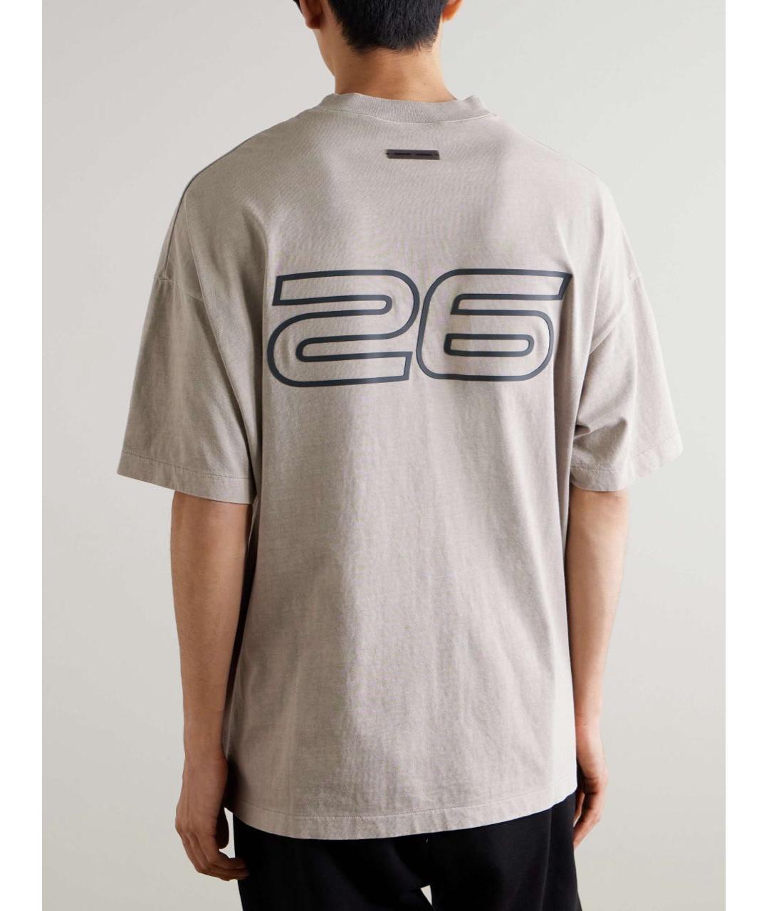 FEAR OF GOD ESSENTIALS Серая хлопковая футболка, фото 6