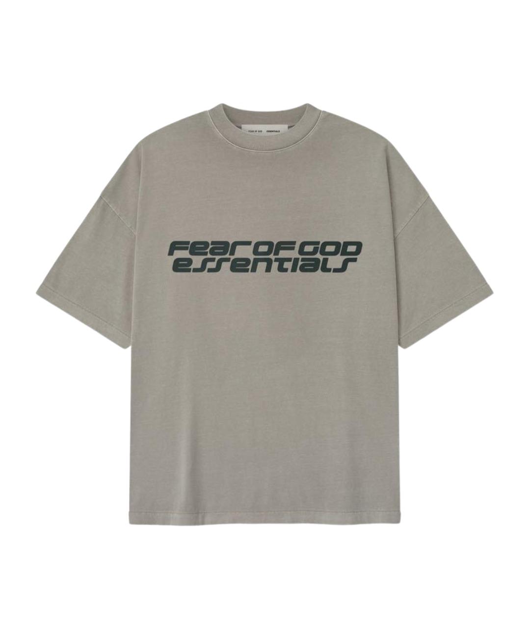 FEAR OF GOD ESSENTIALS Серая хлопковая футболка, фото 1