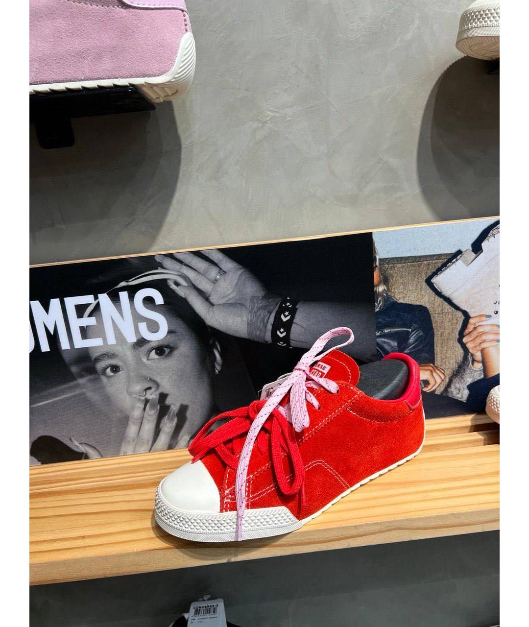 CONVERSE Красные замшевые кеды, фото 5