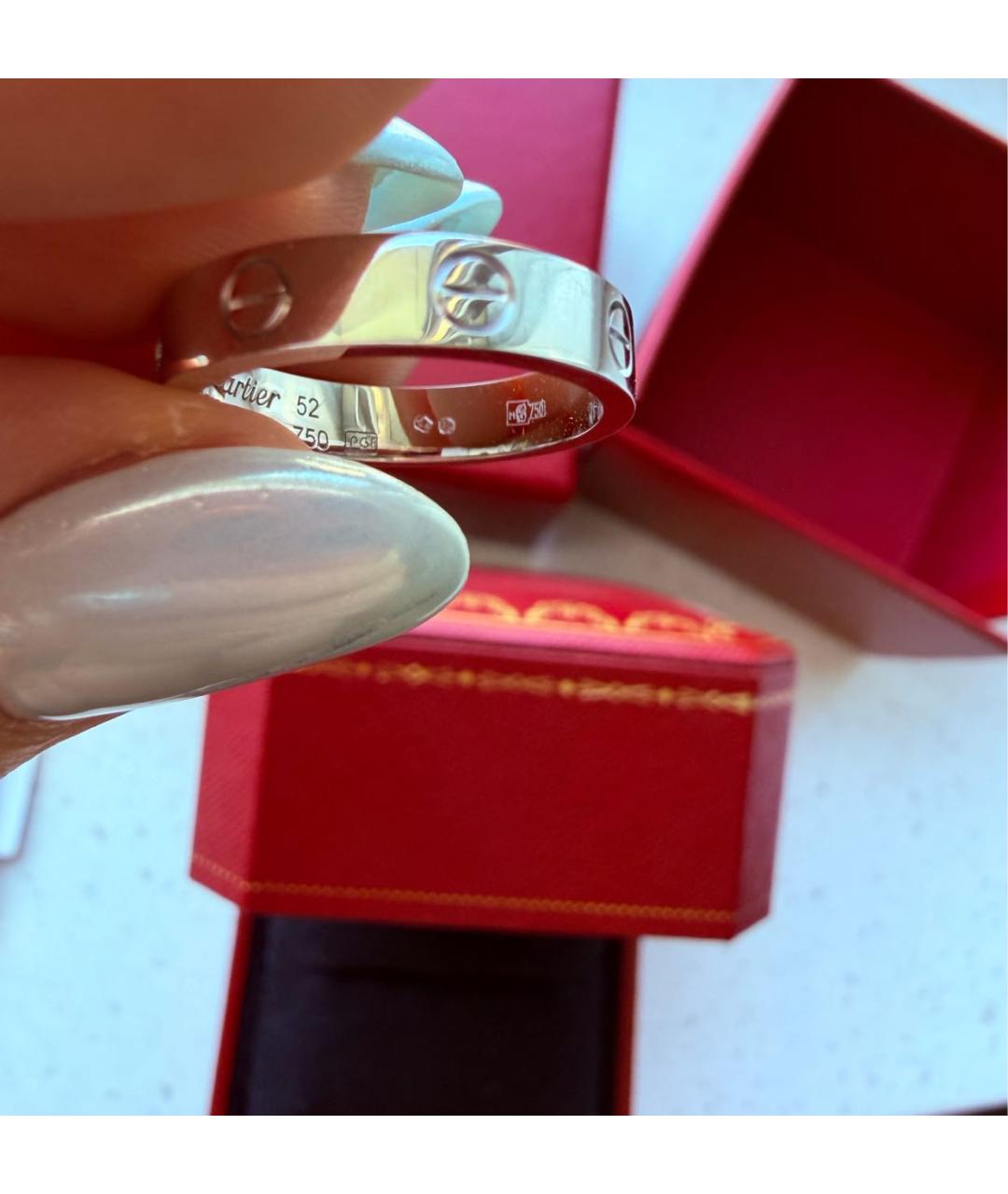 CARTIER Белое кольцо из белого золота, фото 4