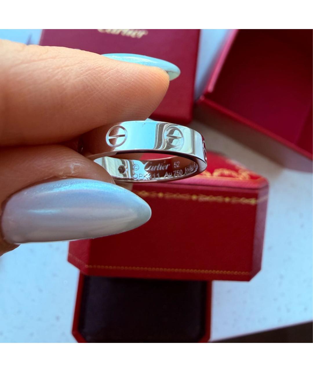 CARTIER Белое кольцо из белого золота, фото 3