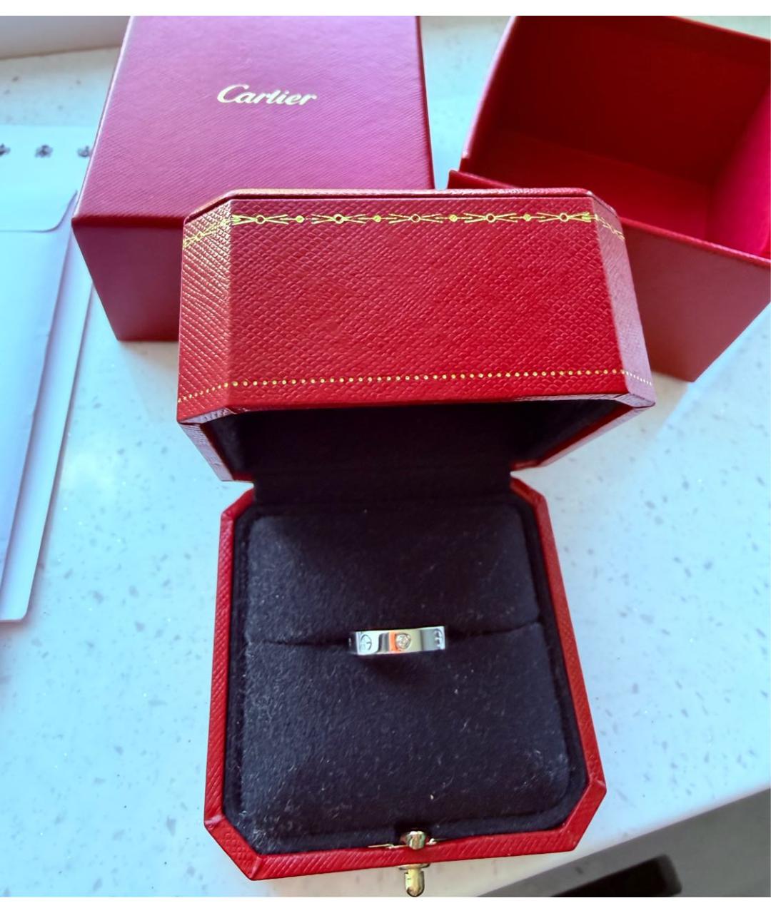 CARTIER Белое кольцо из белого золота, фото 5