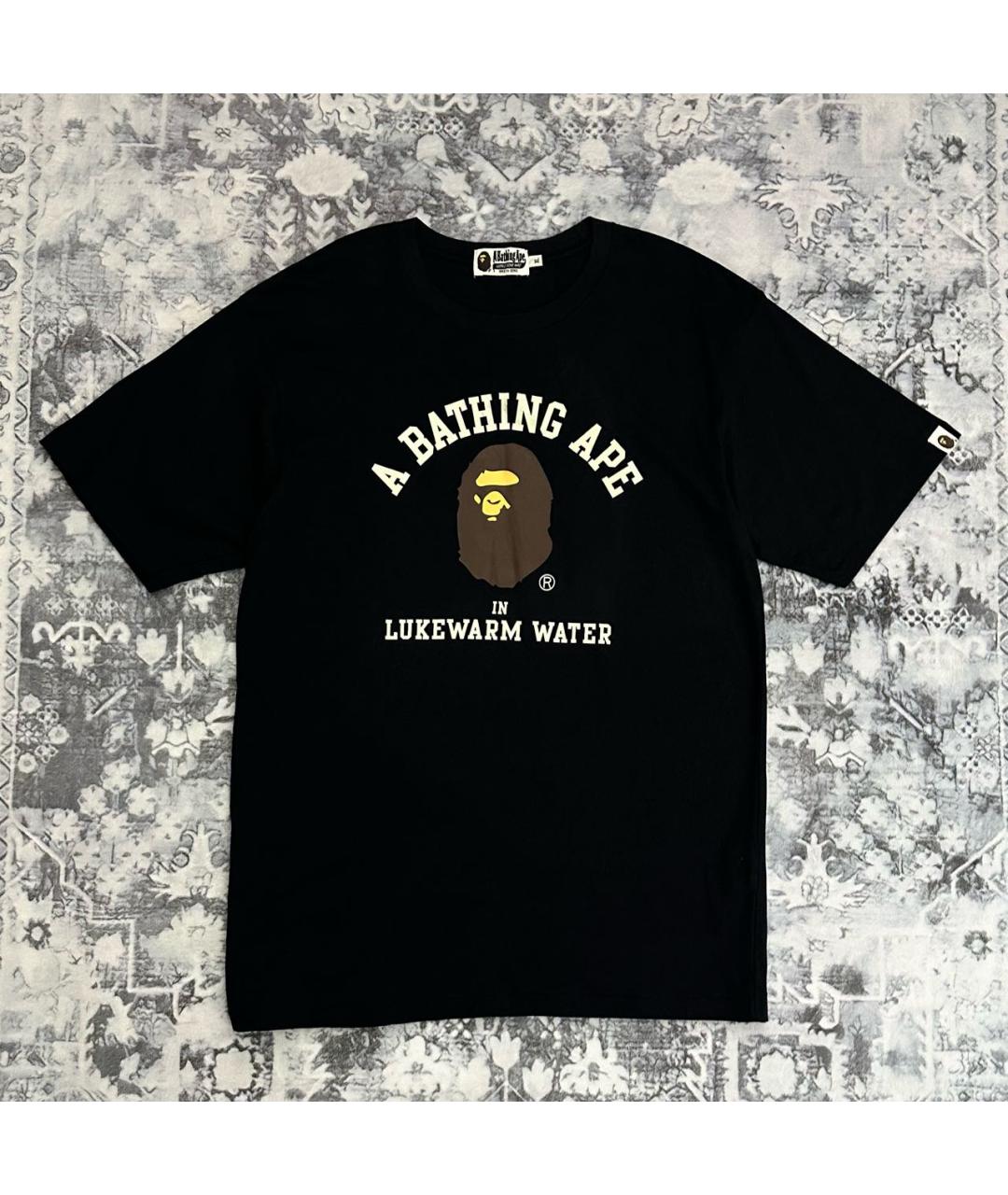 A BATHING APE Черная хлопковая футболка, фото 9