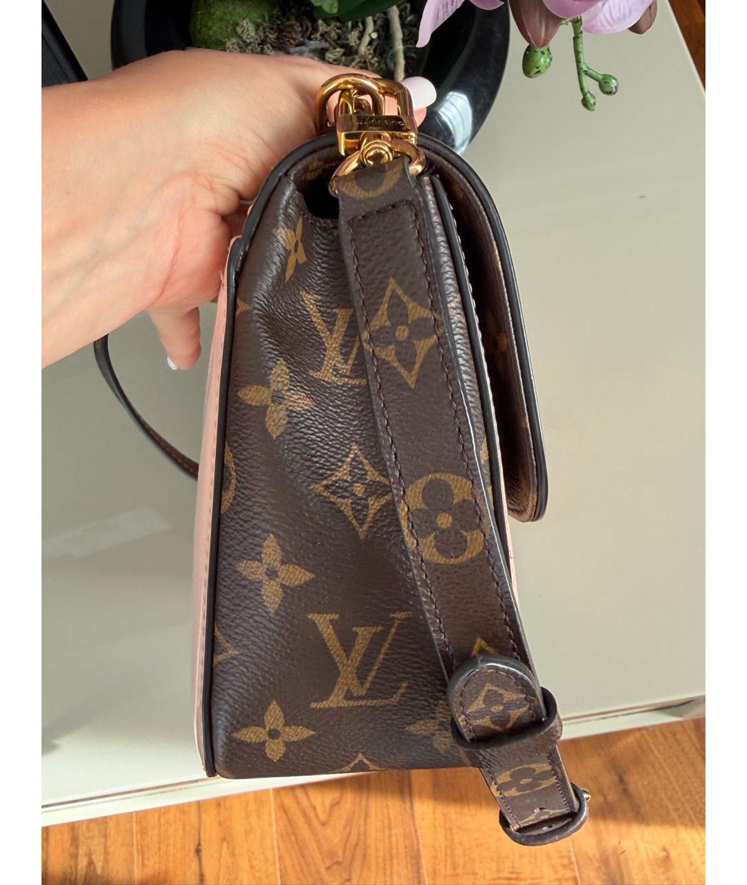 LOUIS VUITTON Розовая сумка через плечо из лакированной кожи, фото 3