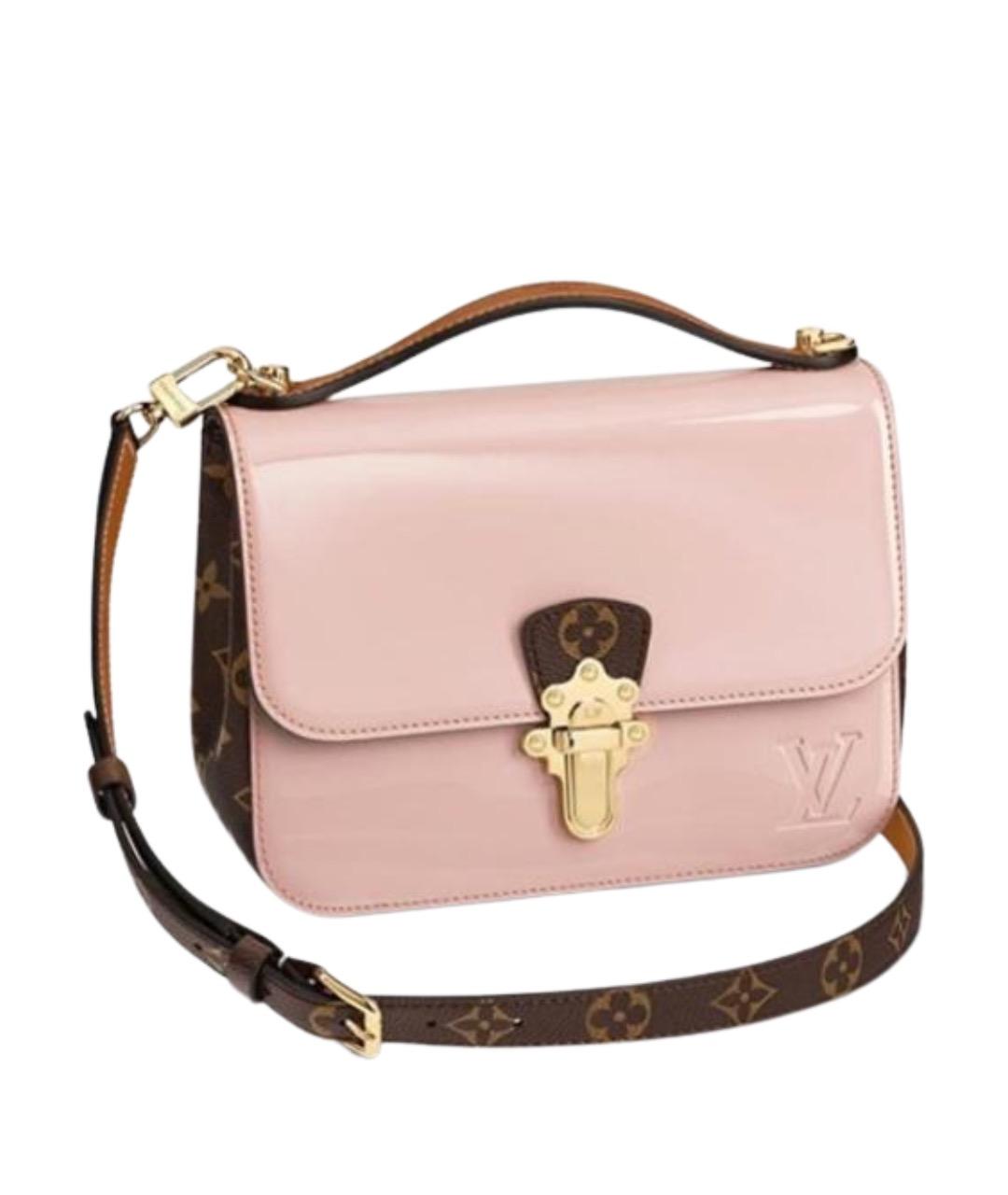 LOUIS VUITTON Розовая сумка через плечо из лакированной кожи, фото 1